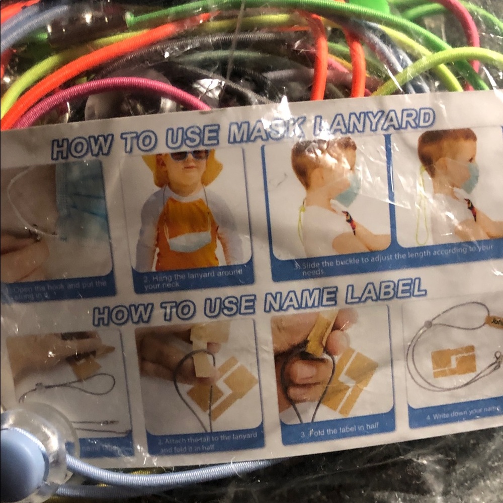 Colorful Adjustable Lanyard Set - Multicolor - Picture 2 of 3